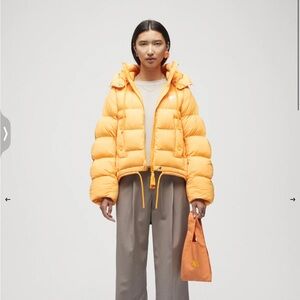 Women's Orange Puffer Jacket